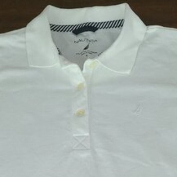 Nautica White Polo Golf Shirt Women's Size Small - Picture 3 of 7